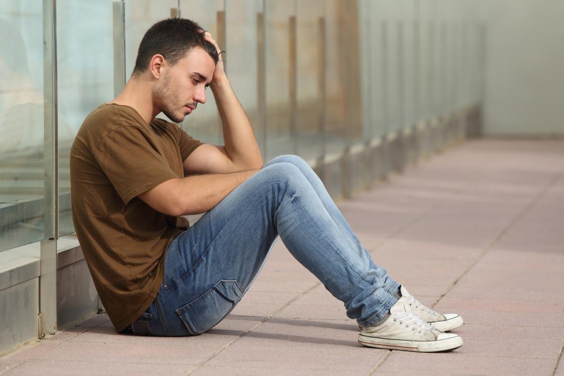 Unhappy man